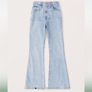 Abercrombie & Fitch the vintage flare high-rise jeans light wash 25 xs